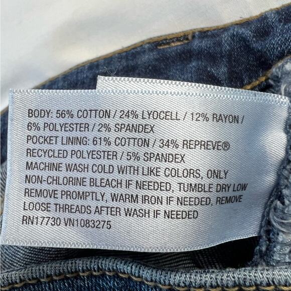 Custom Painted 00/24 High Rise Straight Crop Floral Distressed Y2k Denim Jeans - Picture 9 of 10